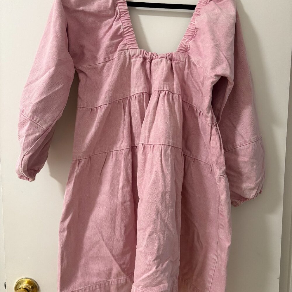 Free People Pink Tiered Mini Dress - Picture 2 of 3